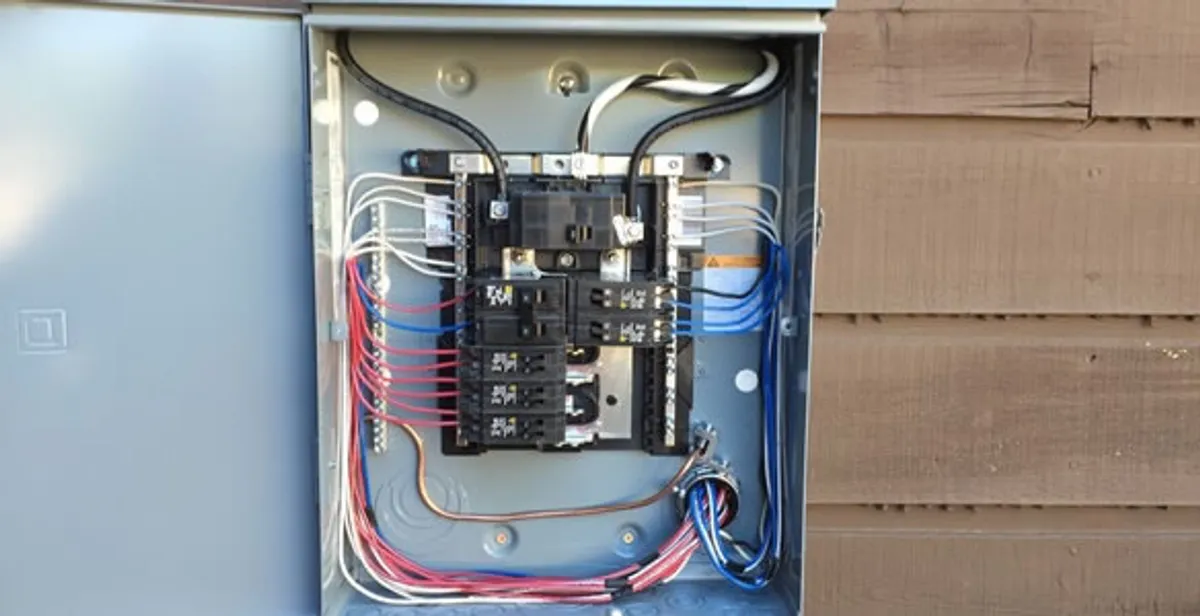 electrical panel upgrade service featuring newly installed electrical panel wired by licensed electricians in Grand Rapids, MI