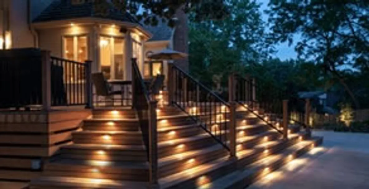 Residential electrician installing outdoor lighting for home safety in Grand Rapids, MI