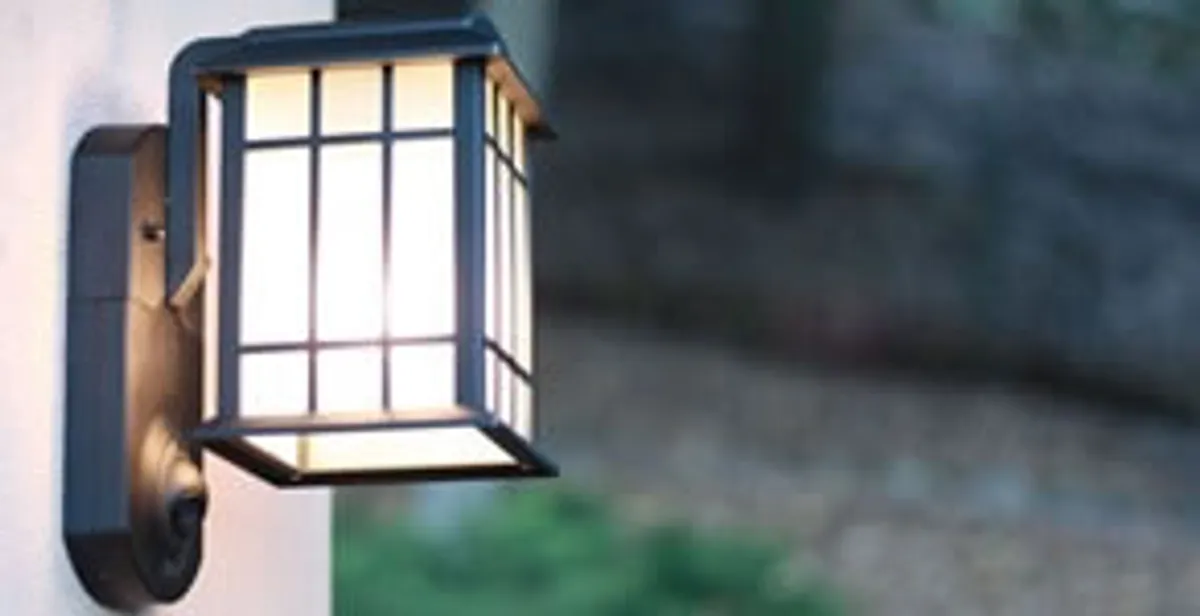security light installation services with professionally mounted exterior wall light in Grand Rapids, MI